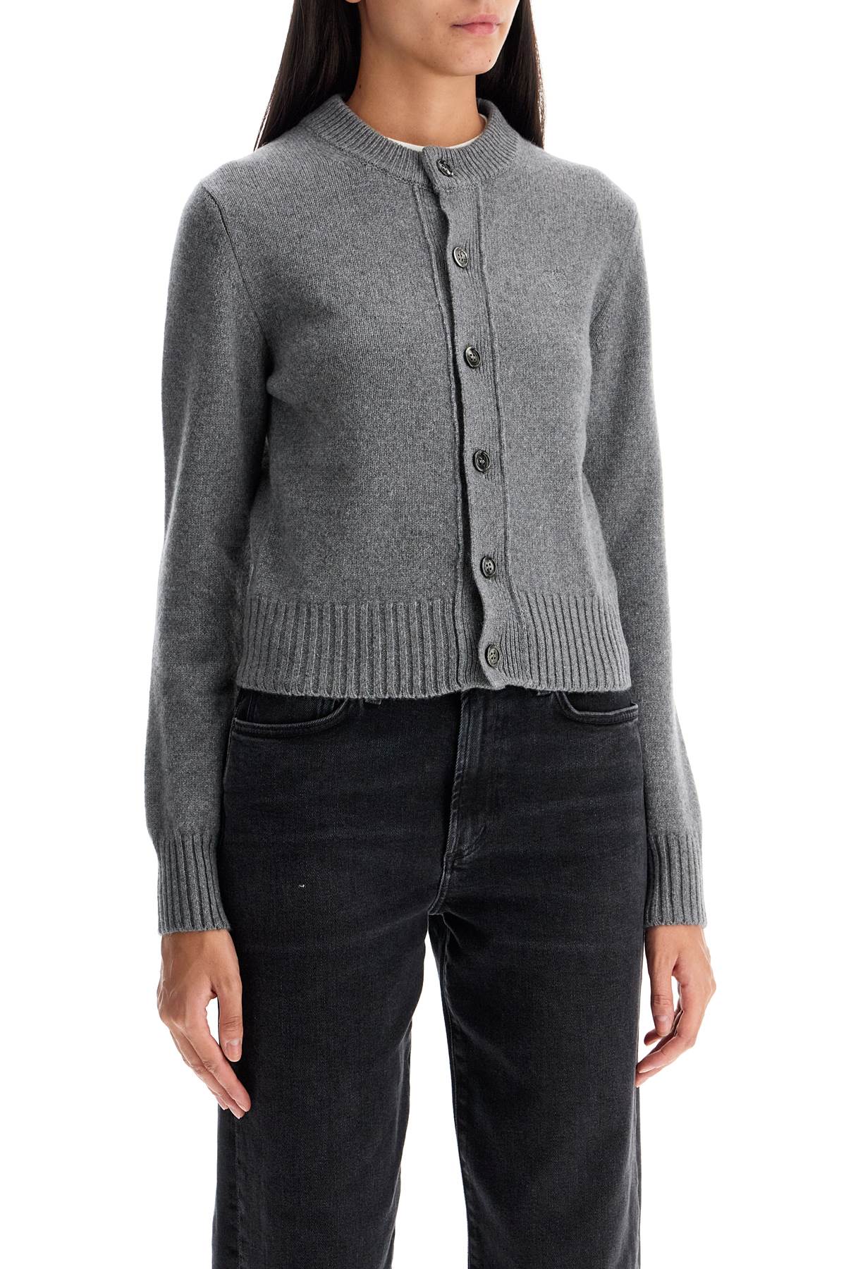 Ami Alexandre Matiussi cashmere crewneck cardigan - VivaceVenus