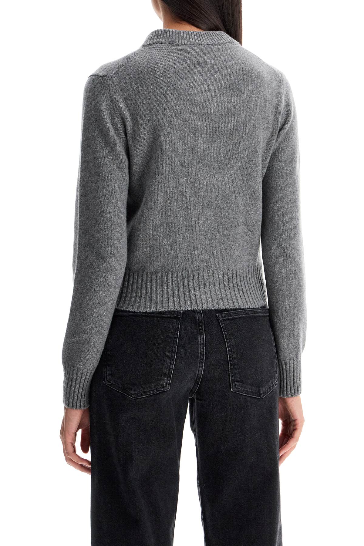 Ami Alexandre Matiussi cashmere crewneck cardigan - VivaceVenus