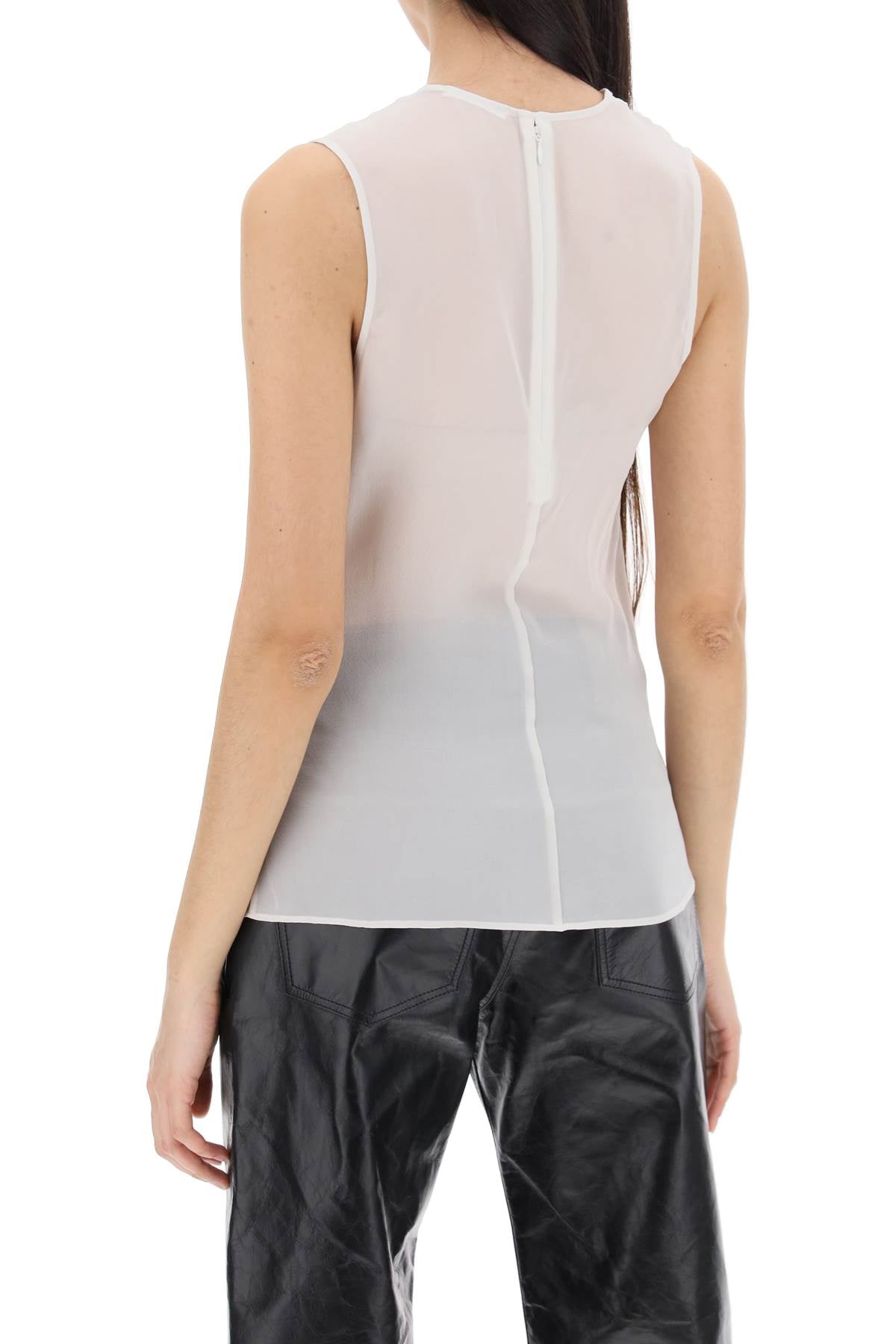 Ami Alexandre Matiussi sleeveless silk top in - VivaceVenus