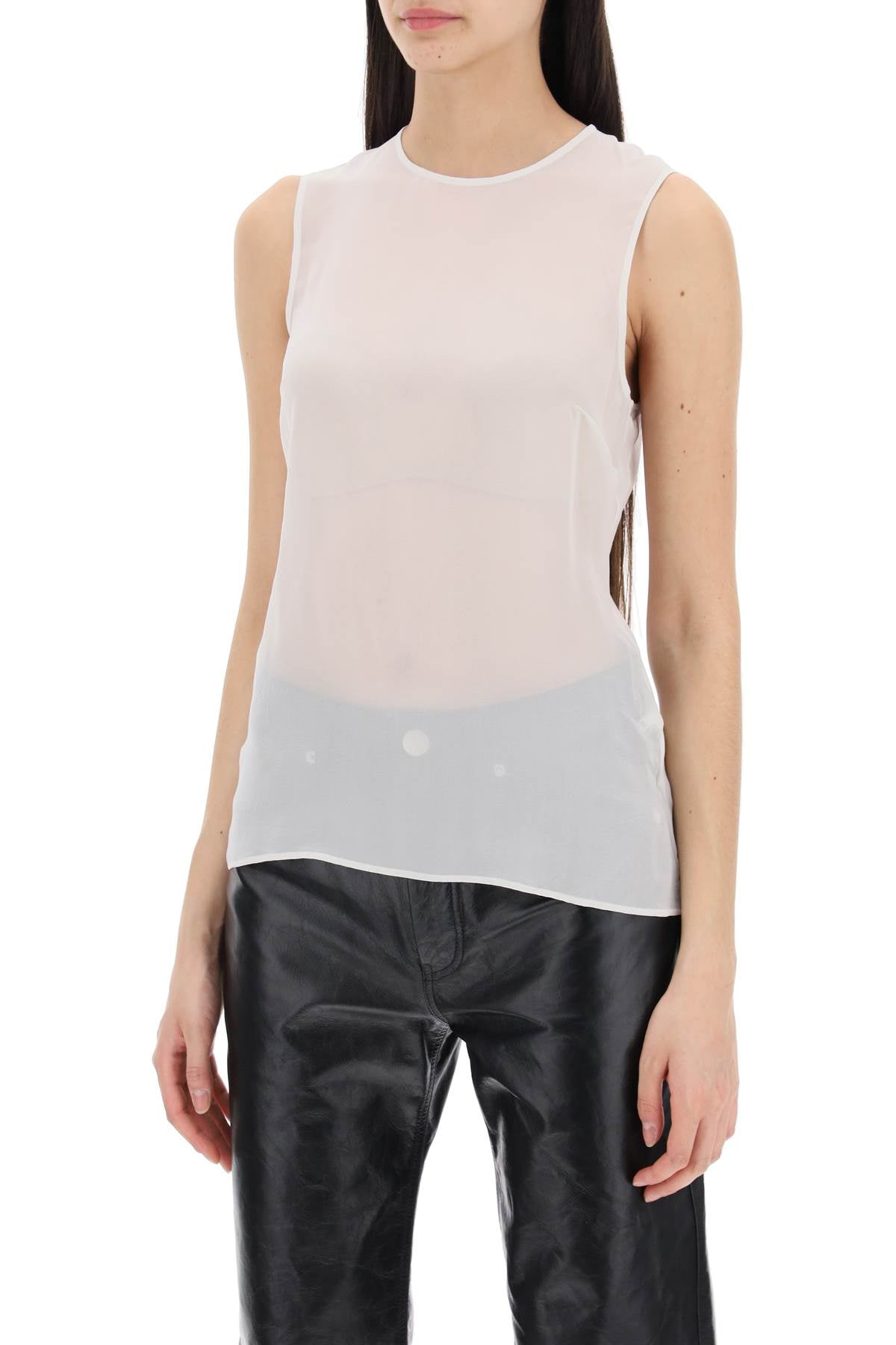 Ami Alexandre Matiussi sleeveless silk top in - VivaceVenus