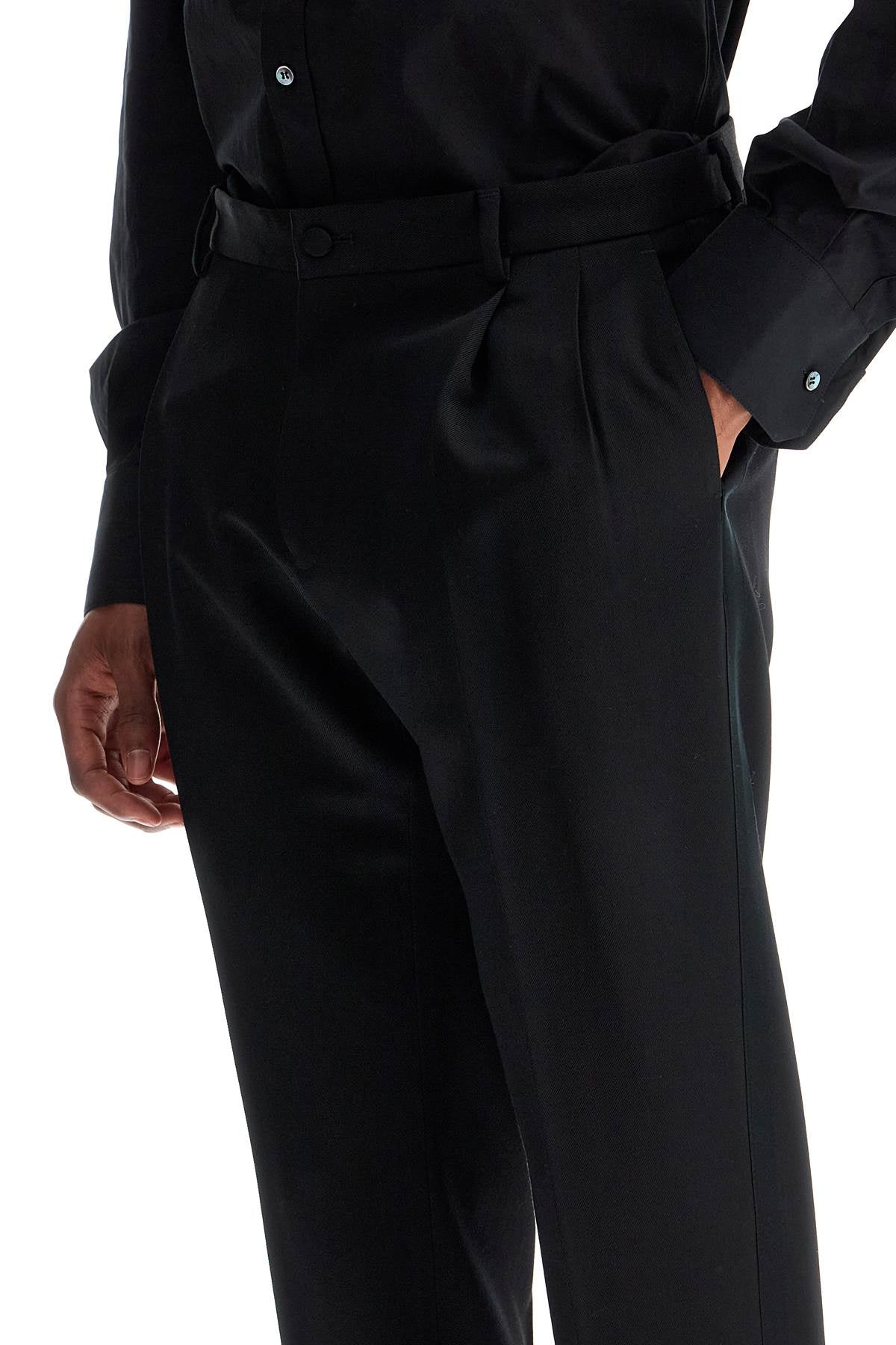 Dolce & Gabbana tuxedo trousers in gab - VivaceVenus