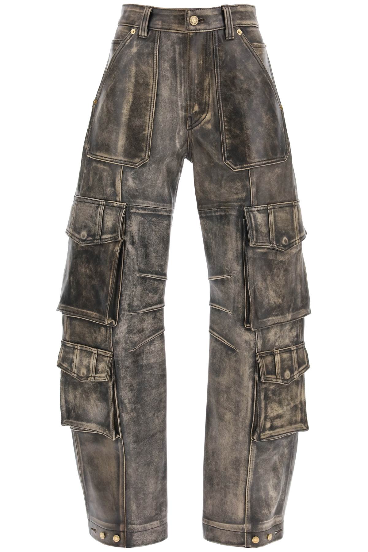 Golden Goose irin cargo pants in vintage-effect nappa leather - VivaceVenus