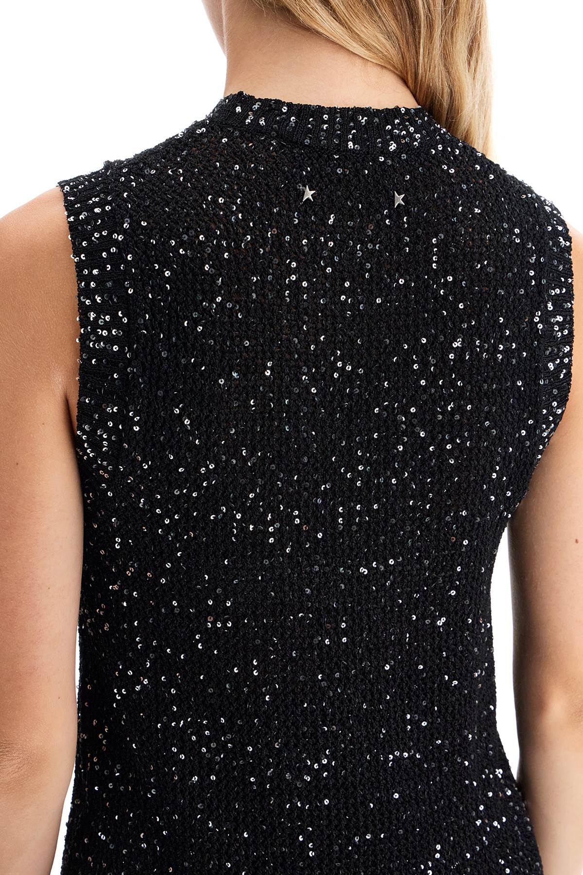 Golden Goose knitted vest with sequins embell - VivaceVenus