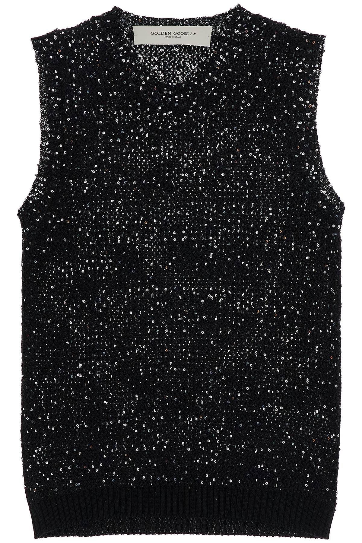 Golden Goose knitted vest with sequins embell - VivaceVenus