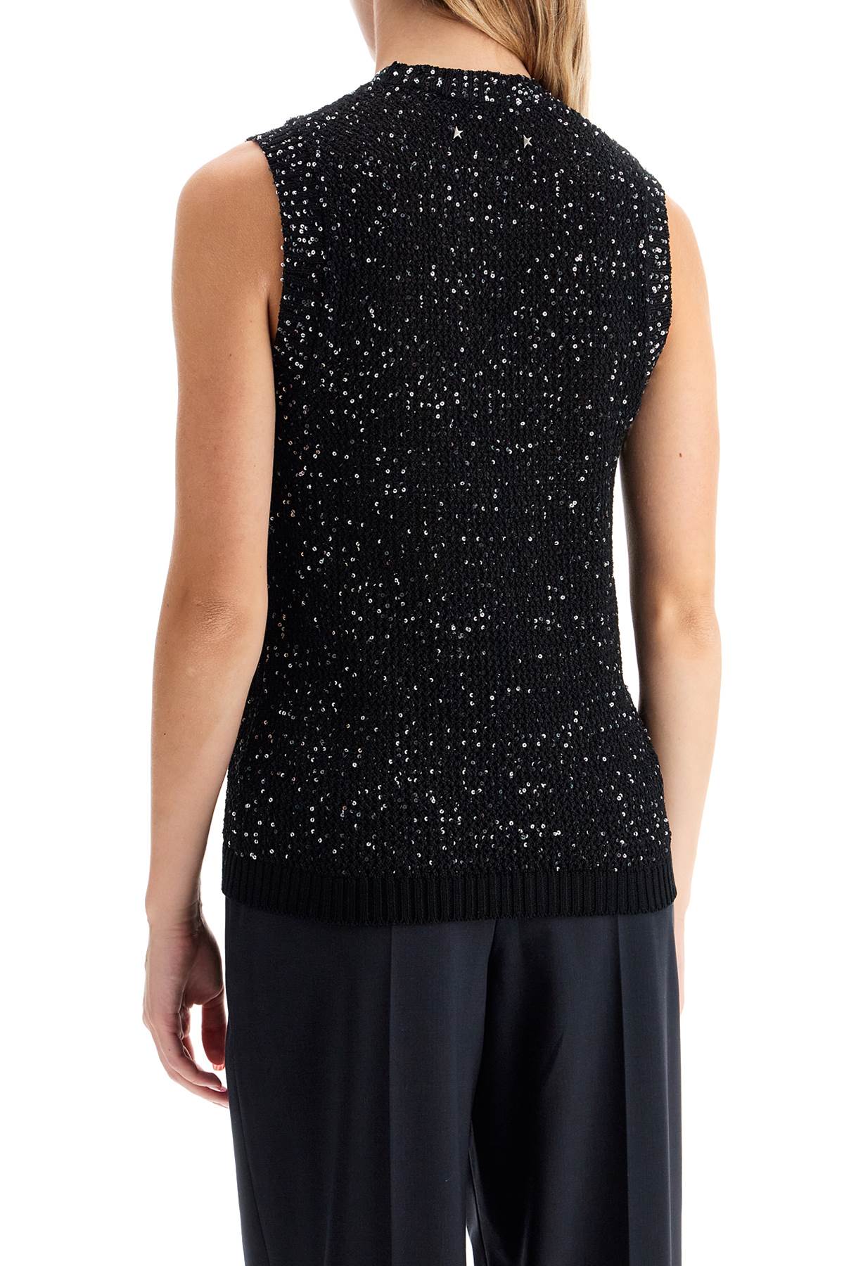 Golden Goose knitted vest with sequins embell - VivaceVenus