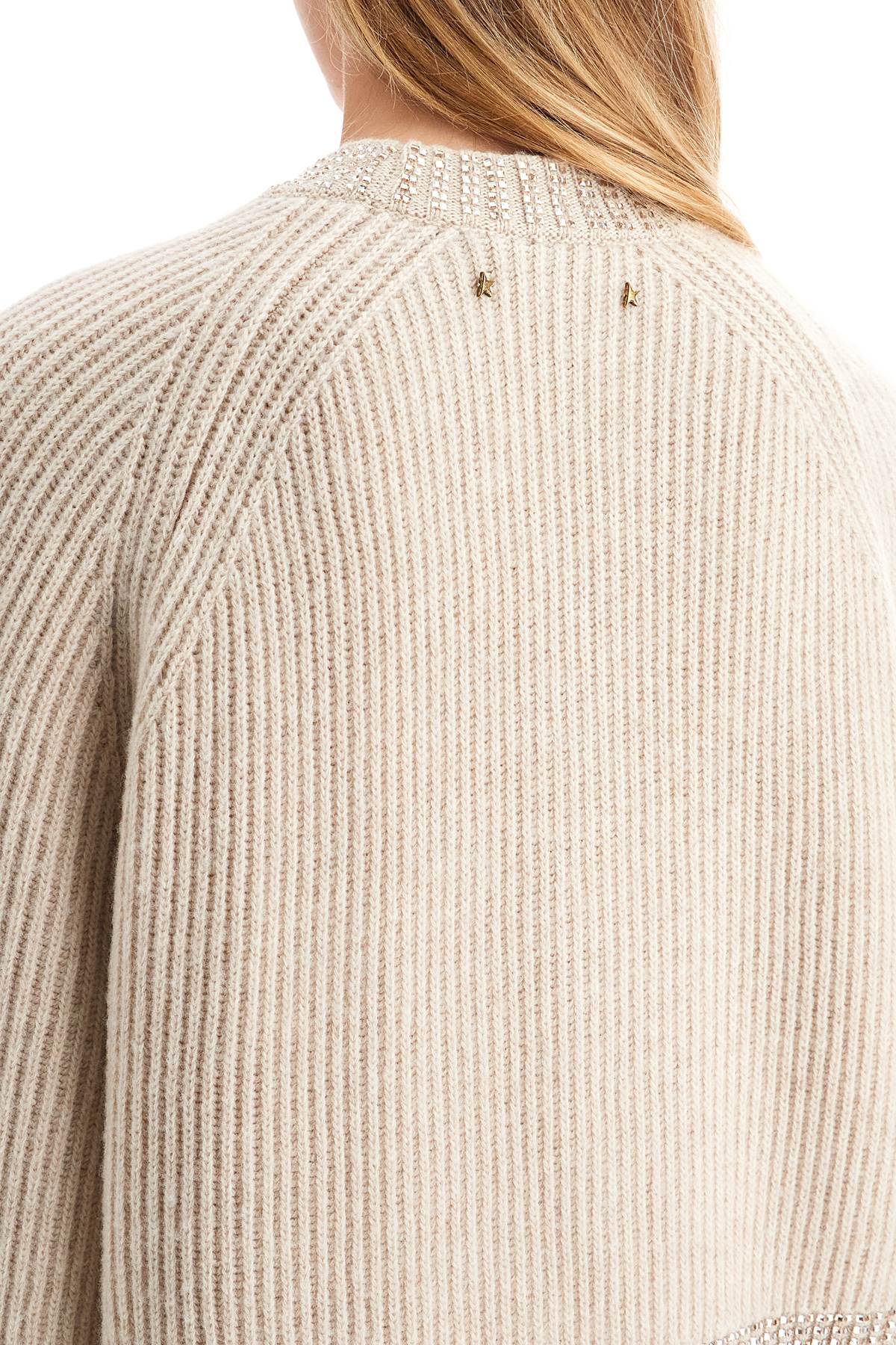 Golden Goose boxy sweater with crystals - VivaceVenus