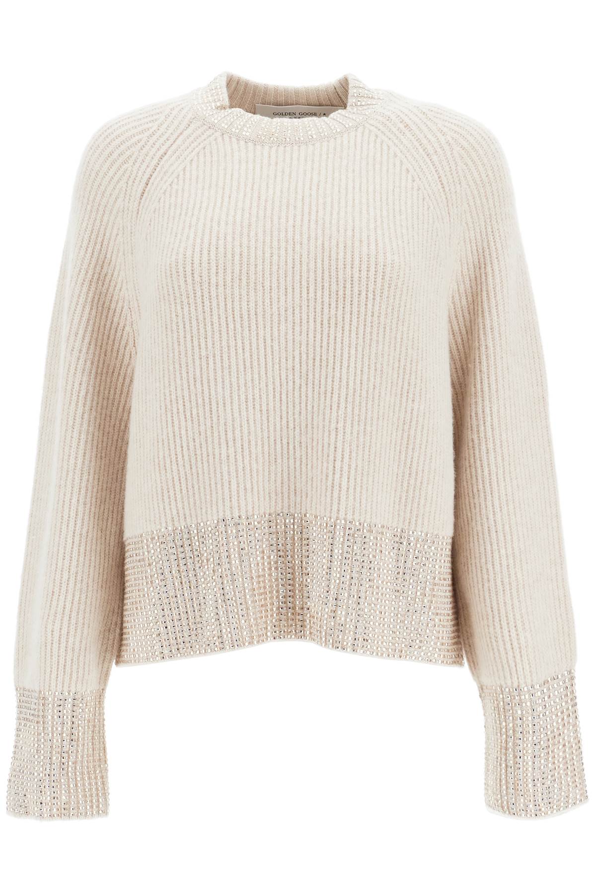 Golden Goose boxy sweater with crystals - VivaceVenus