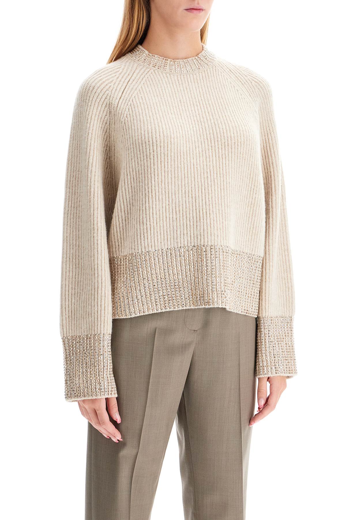 Golden Goose boxy sweater with crystals - VivaceVenus