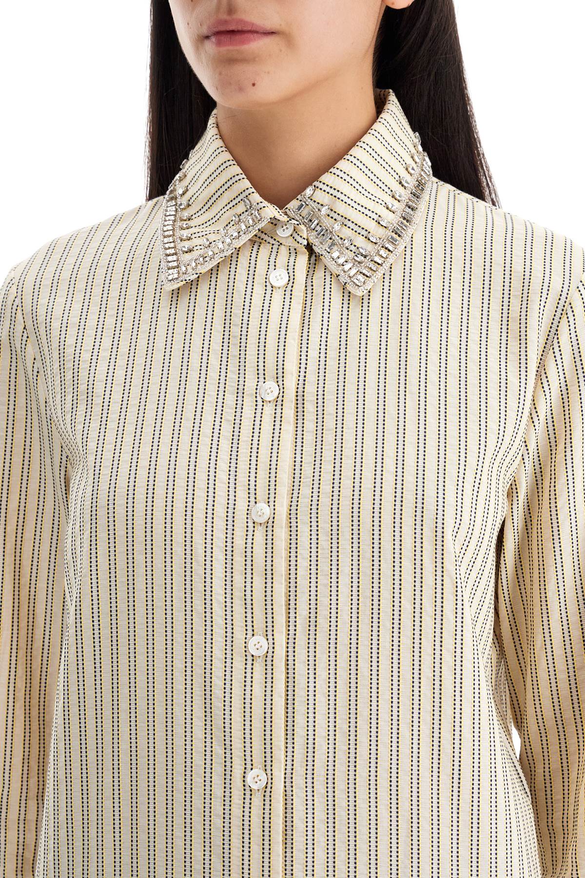 Golden Goose long-sleeved shirt with crystals - VivaceVenus