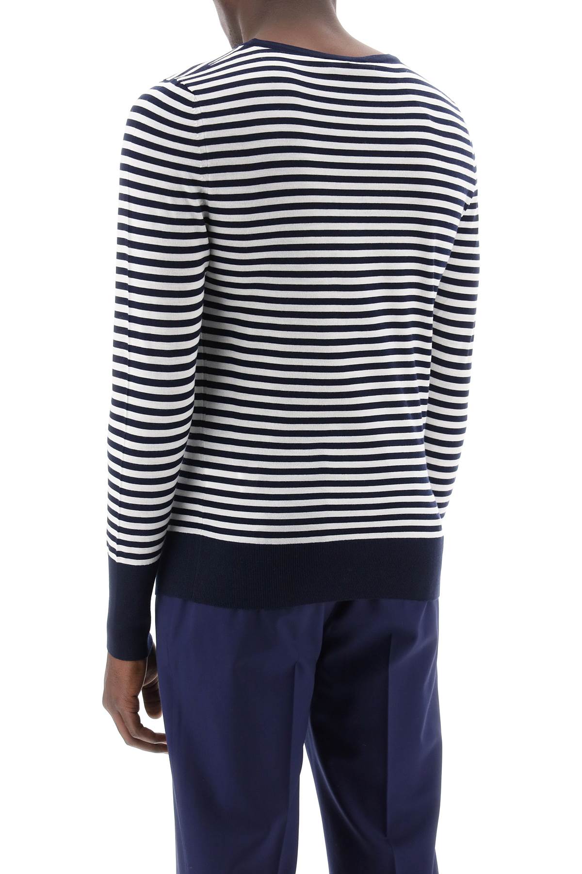 Dolce & Gabbana lightweight striped wool pullover sweater - VivaceVenus