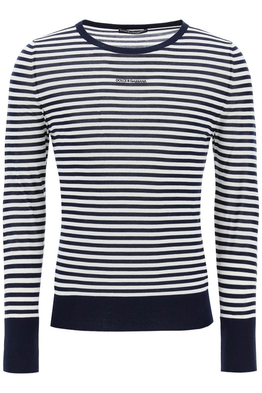 Dolce & Gabbana lightweight striped wool pullover sweater - VivaceVenus