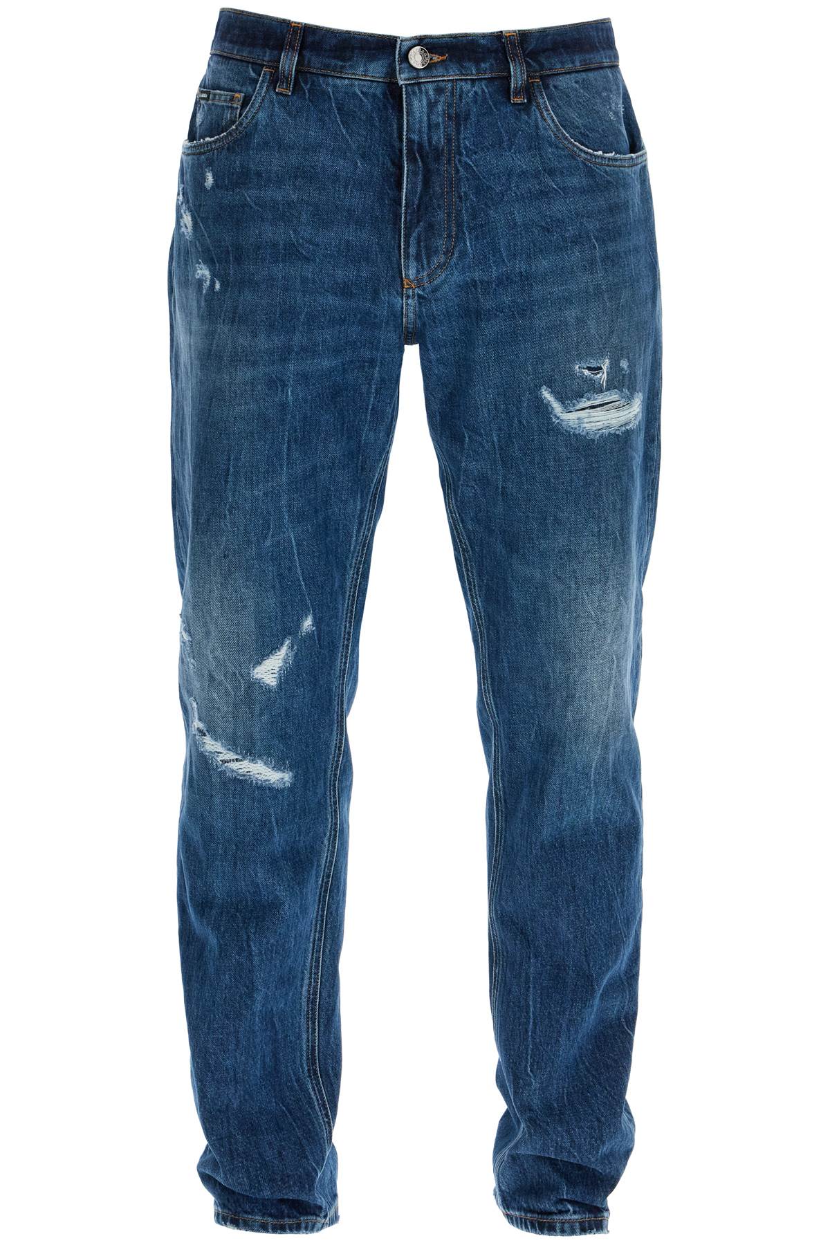 Dolce & Gabbana distressed denim loose fit jeans for - VivaceVenus