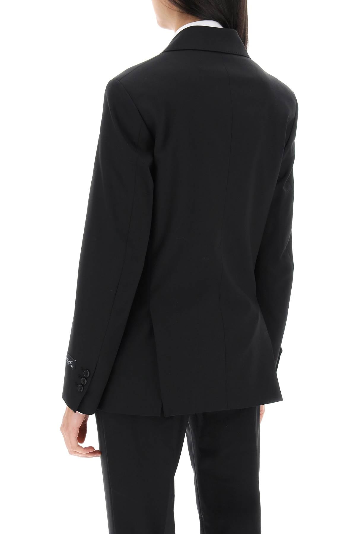 Homme Girls slim fit double-breasted blazer - VivaceVenus