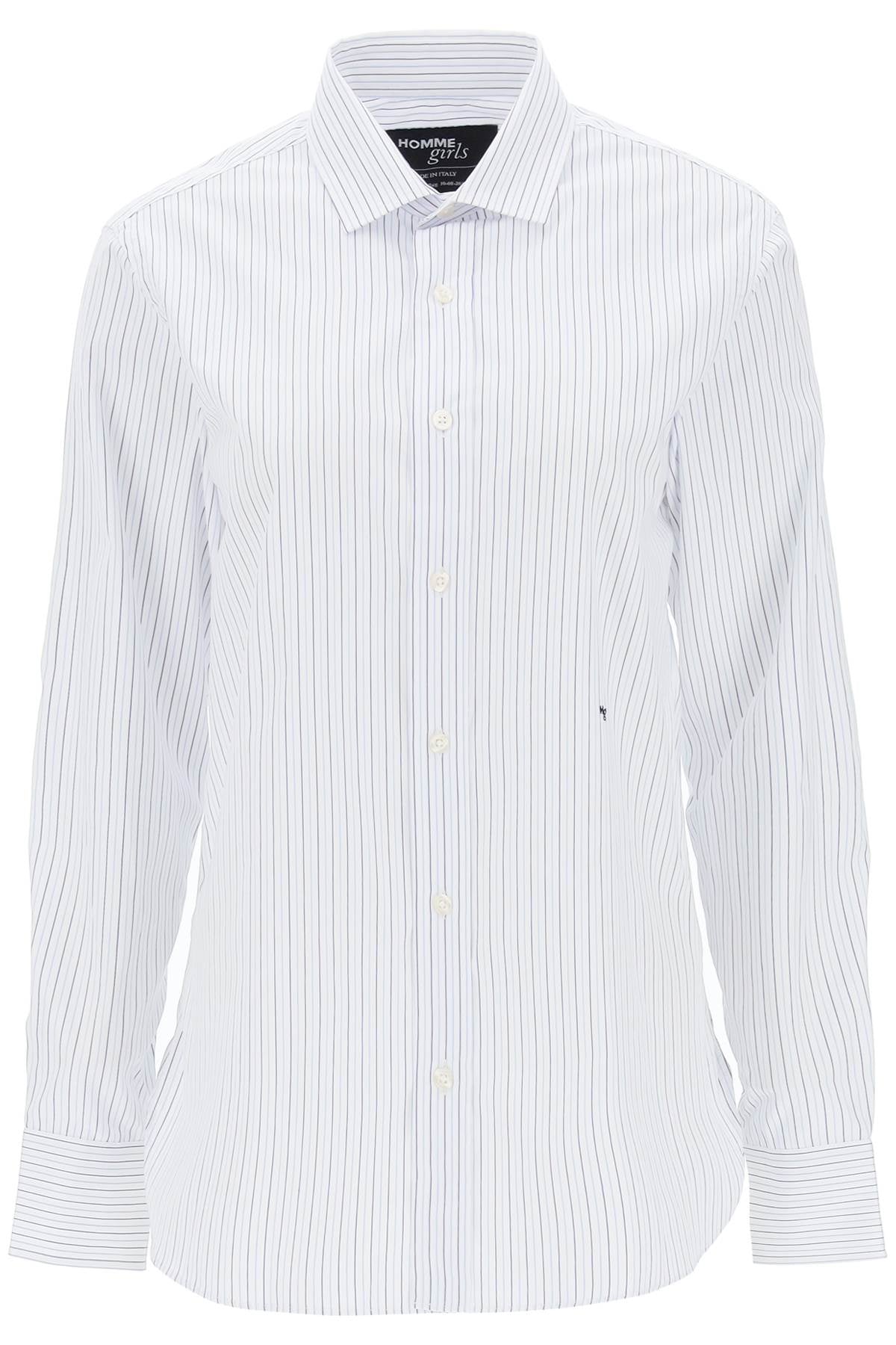 Homme Girls striped poplin shirt - VivaceVenus