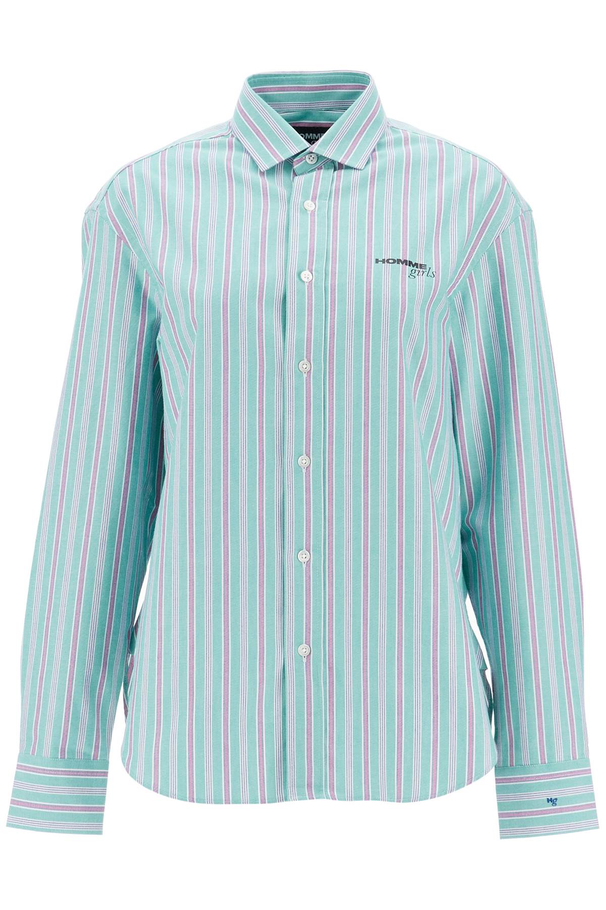 Homme Girls striped oxford shirt for men - VivaceVenus