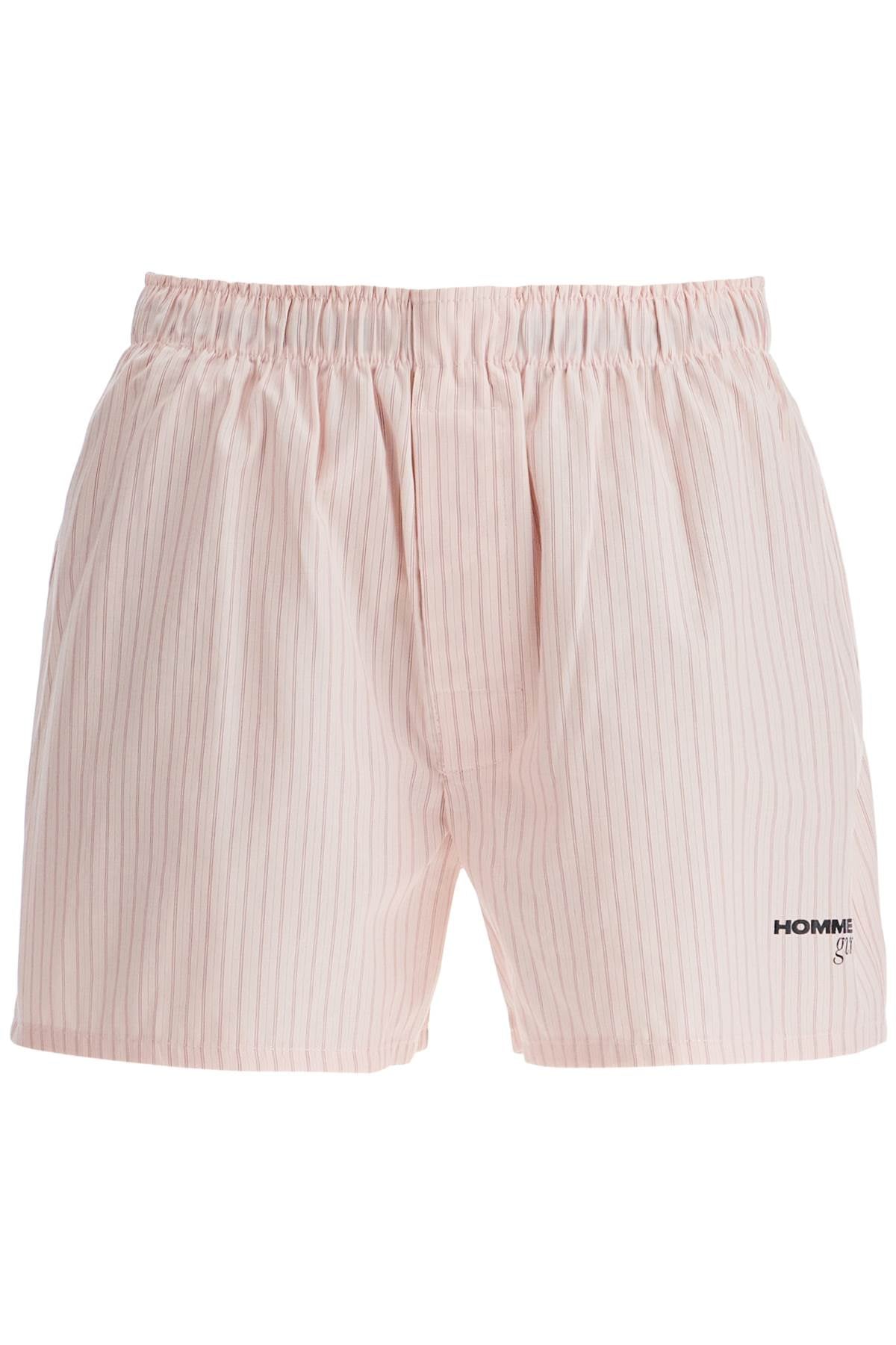 Homme Girls striped oxford shorts for men and - VivaceVenus