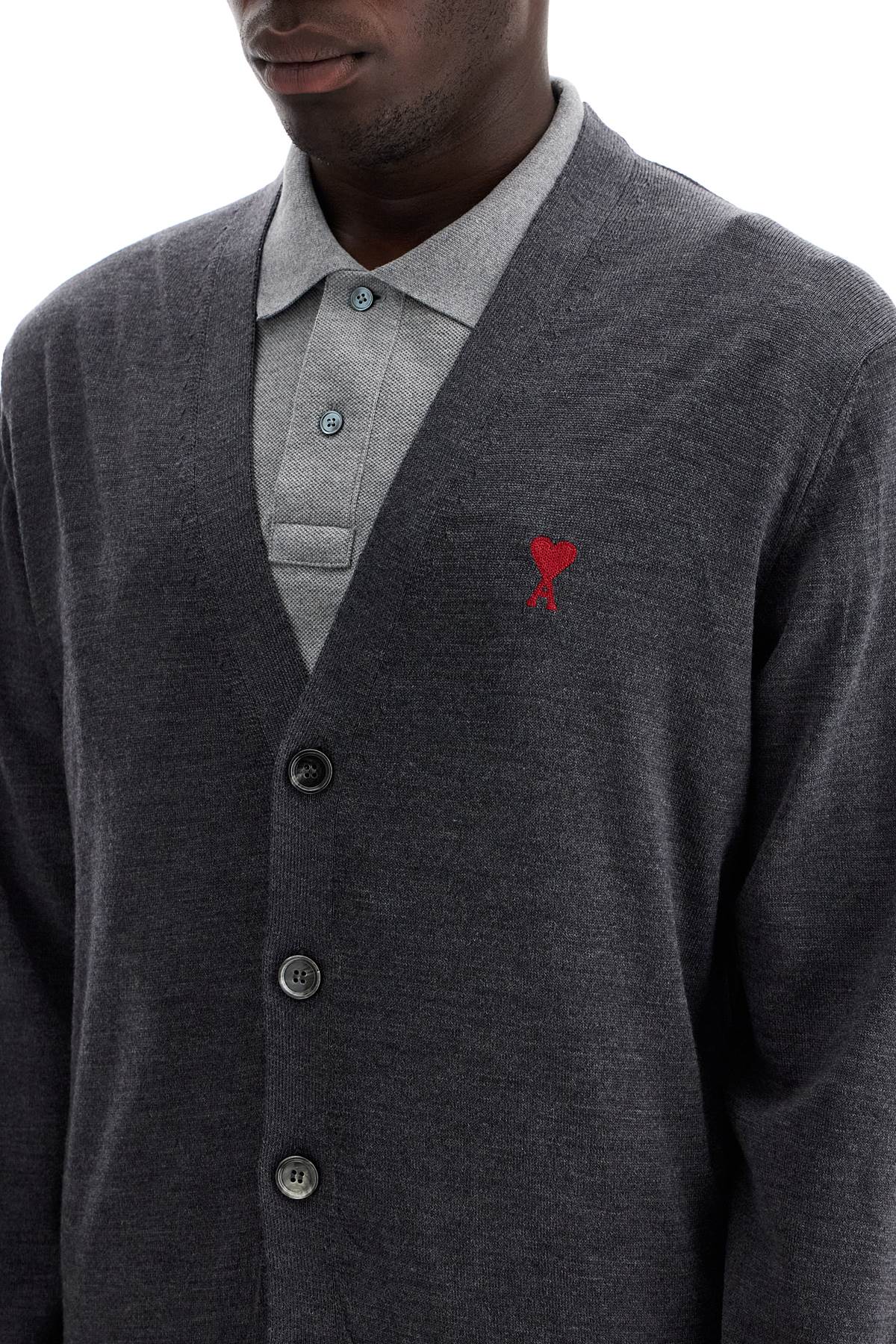 Ami Alexandre Matiussi extrafine merino wool cardigan - VivaceVenus