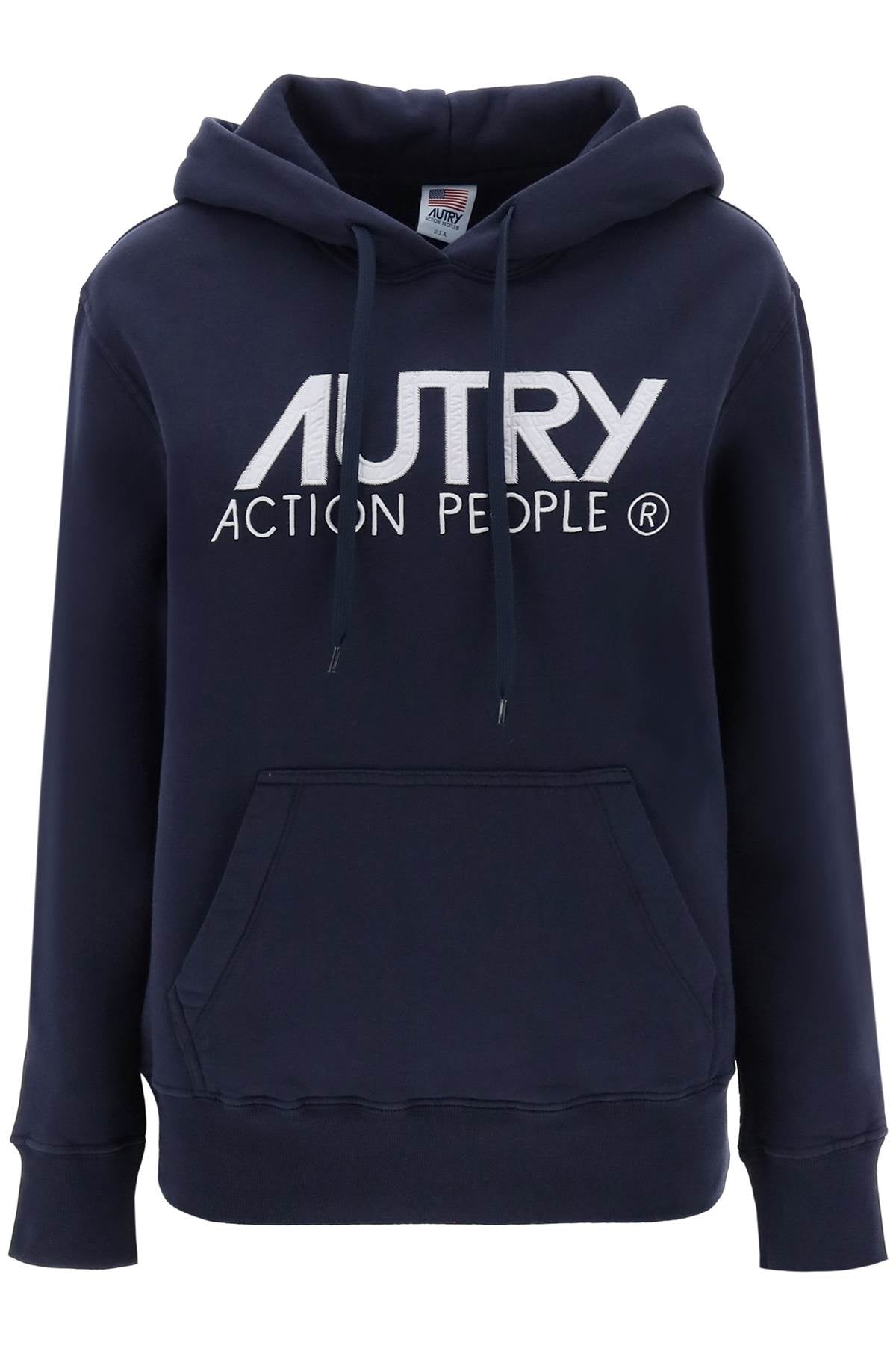 Autry 'icon' hoodie with logo embroidery