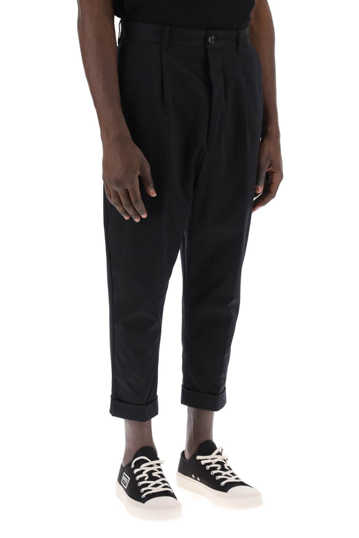 Ami Alexandre Matiussi cotton carrot pants for men - VivaceVenus