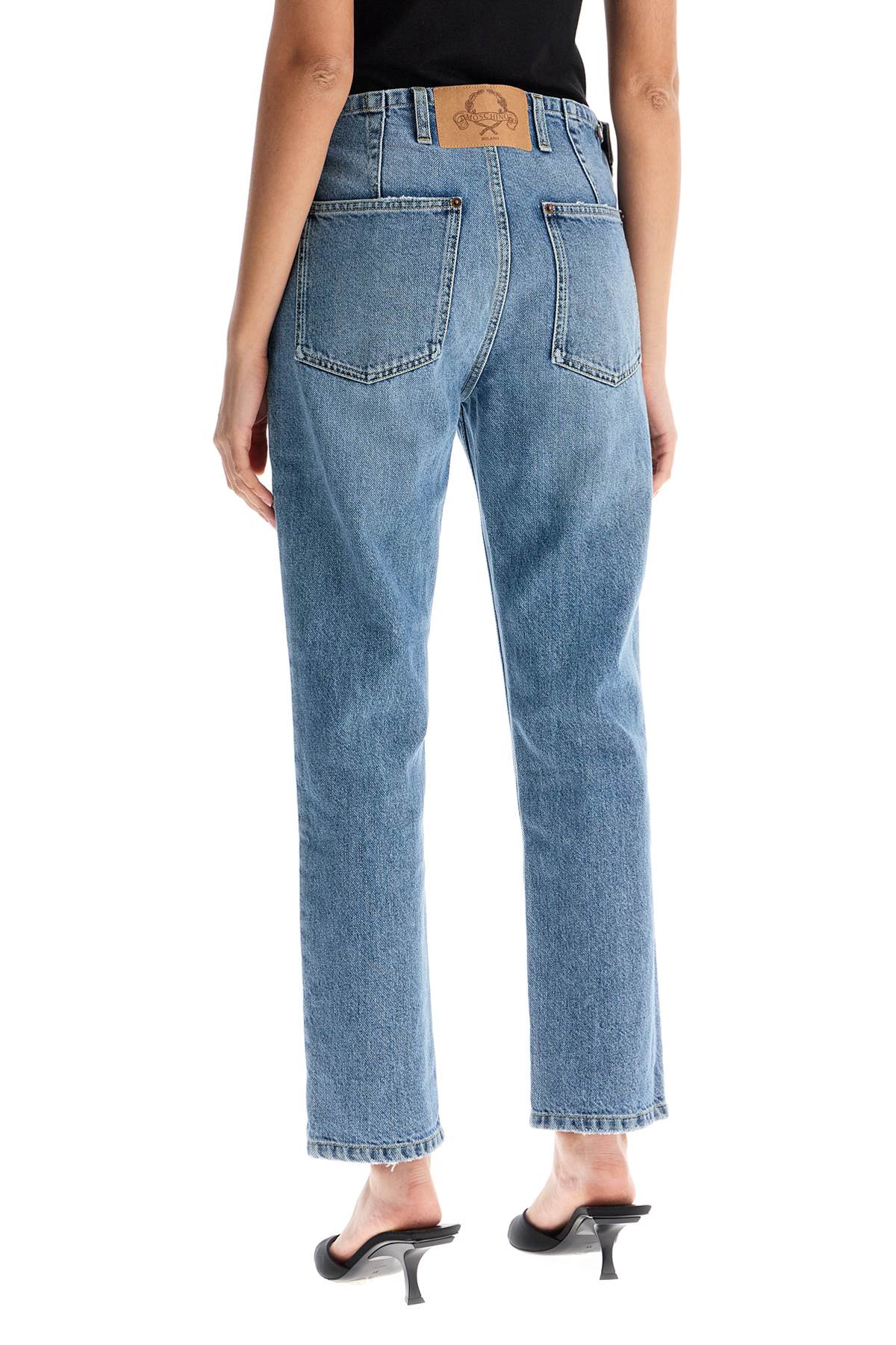 Moschino slim fit jeans with adjustable waistband - VivaceVenus