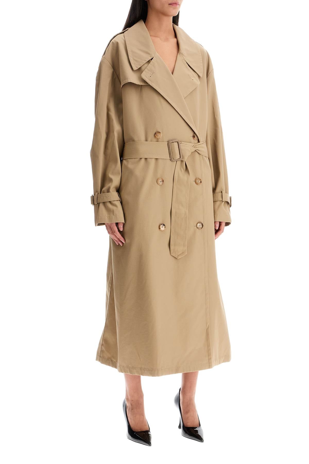 Moschino double-breasted trench coat with - VivaceVenus