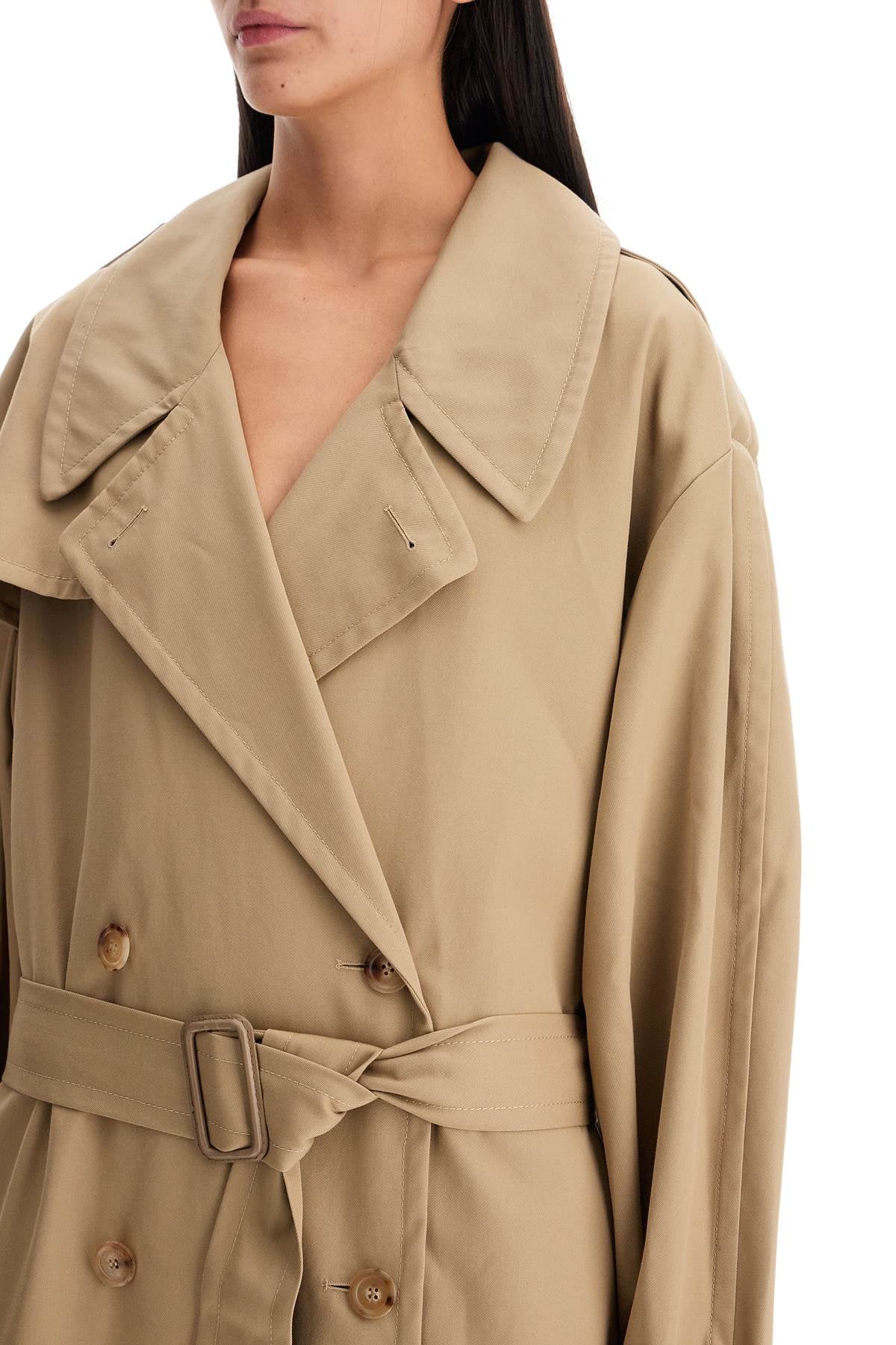 Moschino double-breasted trench coat with - VivaceVenus