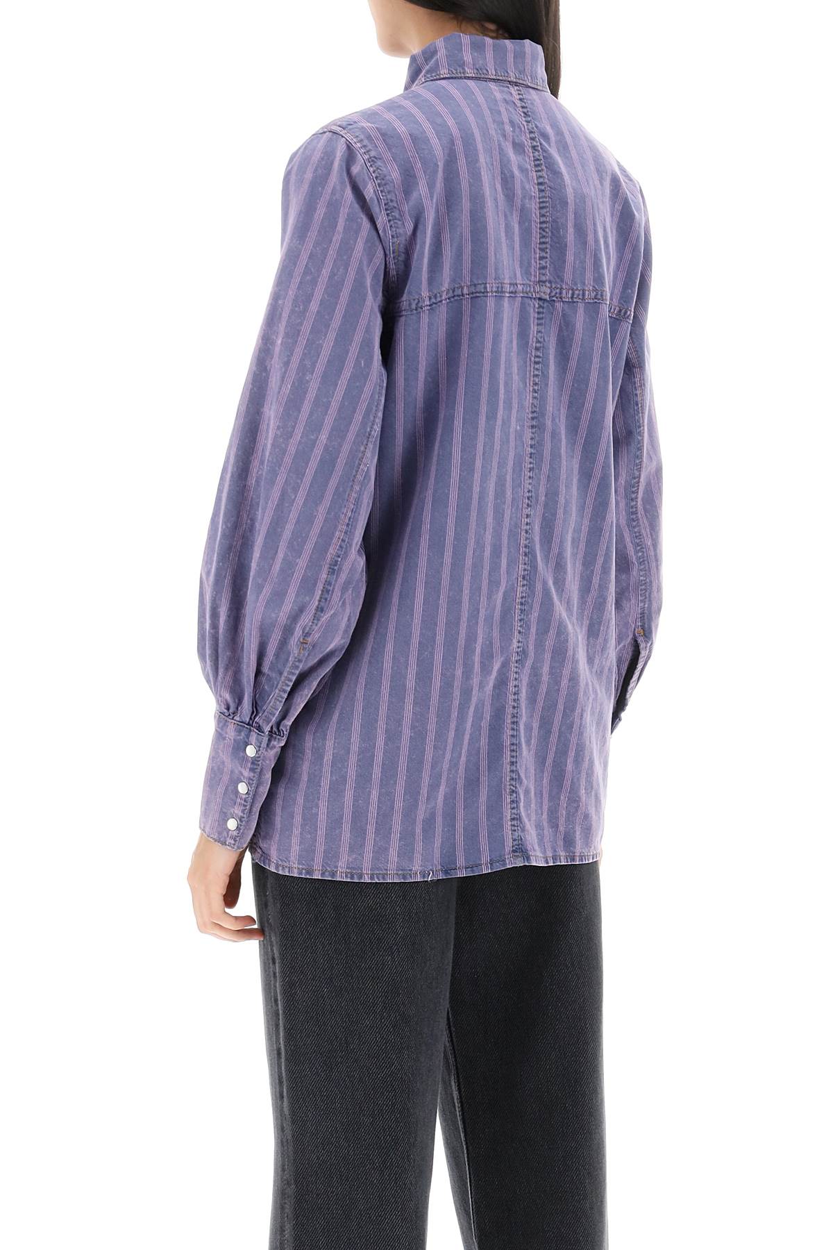 Ganni striped denim shirt - VivaceVenus