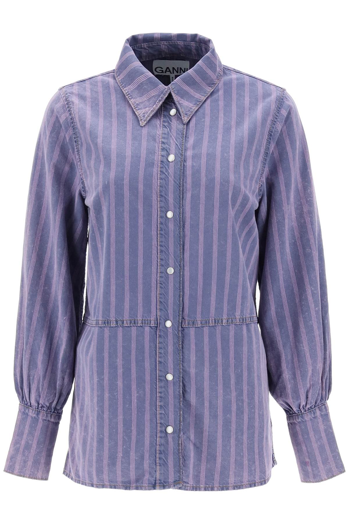 Ganni striped denim shirt - VivaceVenus