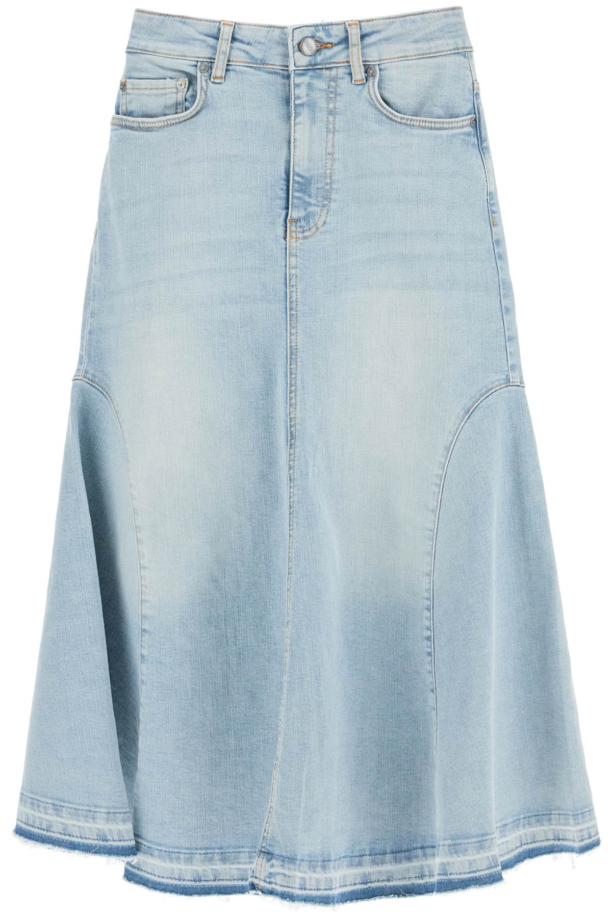 Ganni flared denim skirt. - VivaceVenus