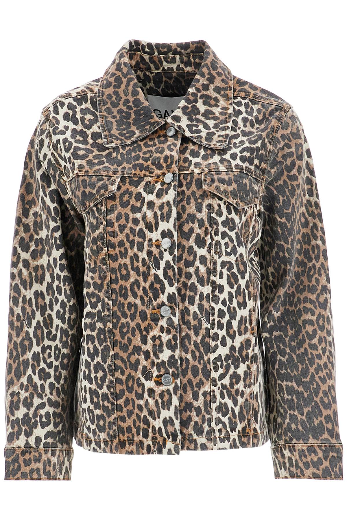 Ganni "leopard print denim jacket" - VivaceVenus