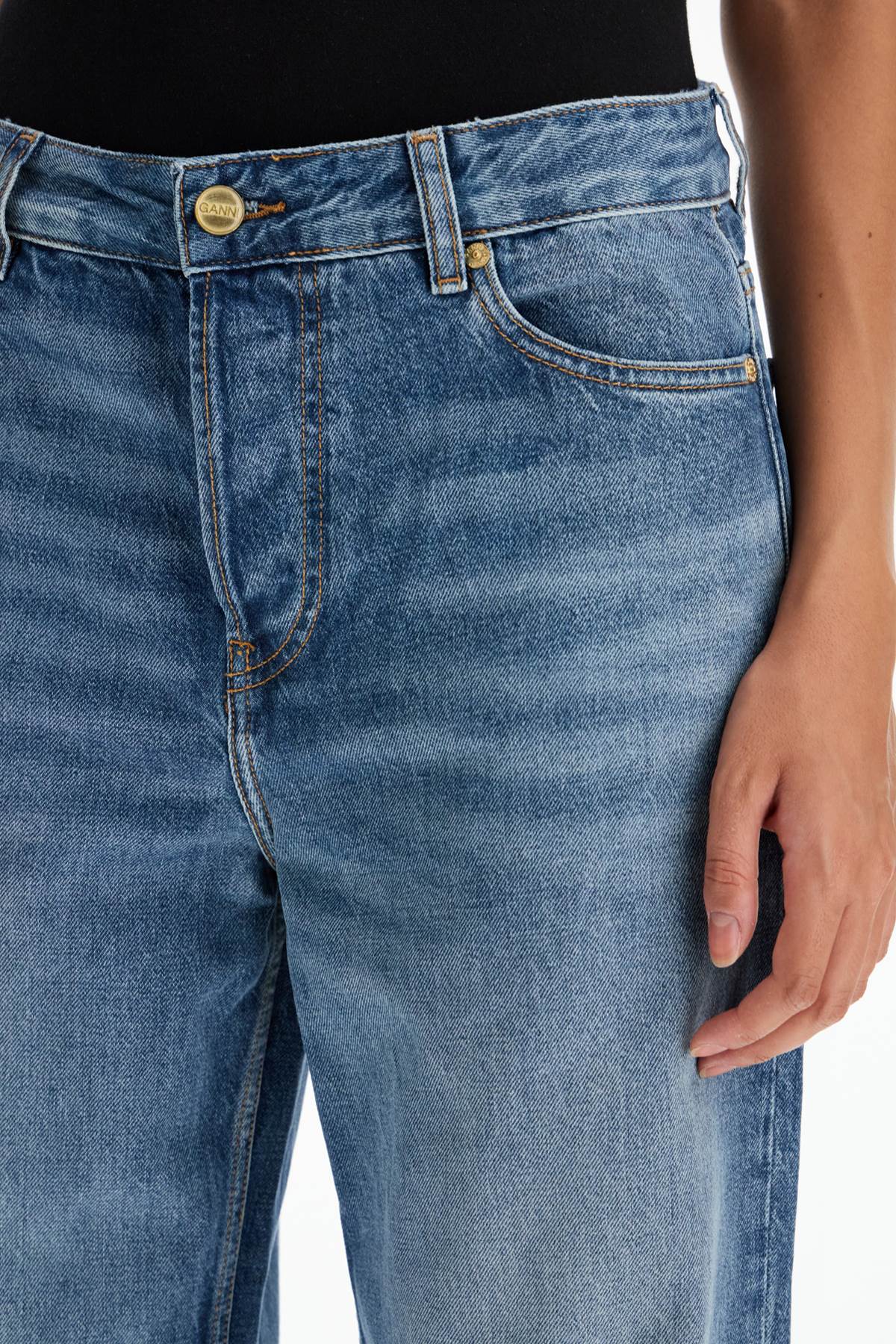 Ganni baggy jeans with iz - VivaceVenus