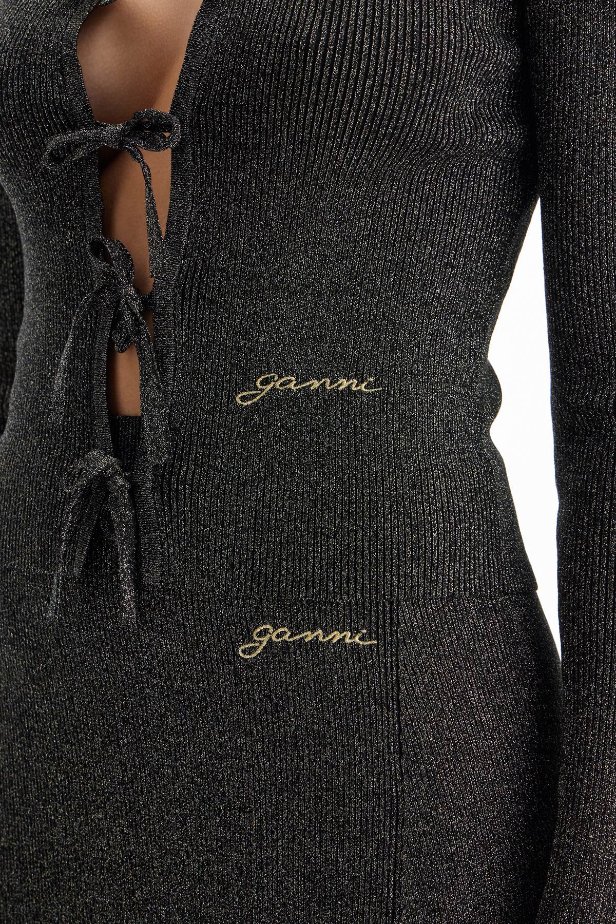 Ganni lurex knit cardigan - VivaceVenus