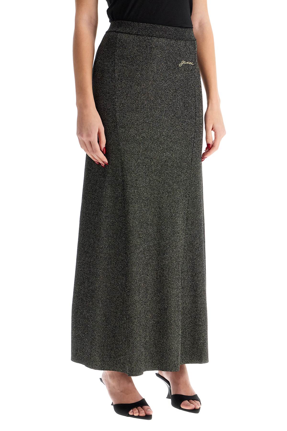 Ganni long lurex knit skirt - VivaceVenus