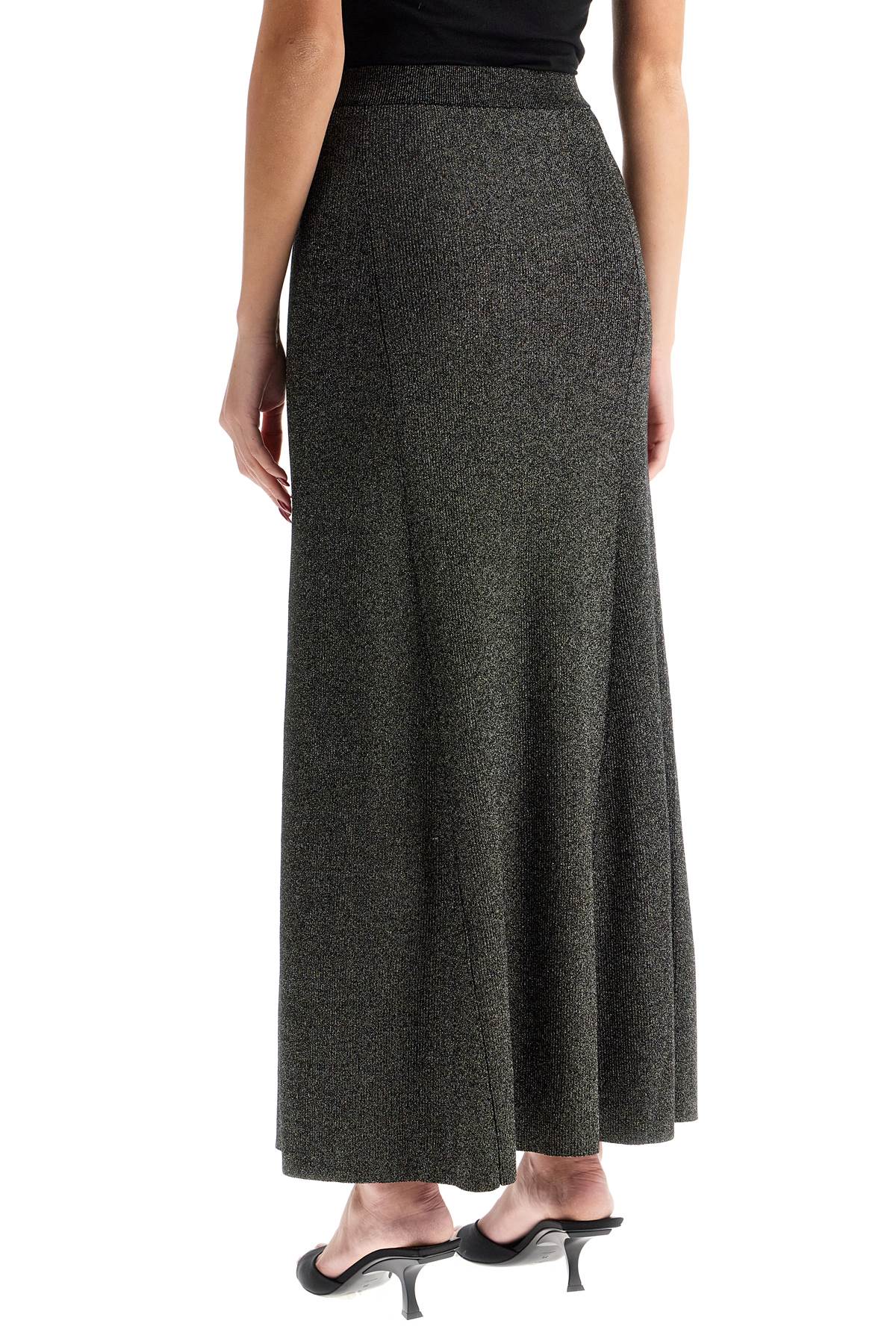 Ganni long lurex knit skirt - VivaceVenus