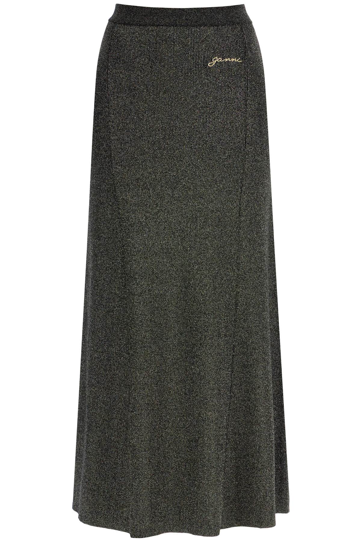 Ganni long lurex knit skirt - VivaceVenus