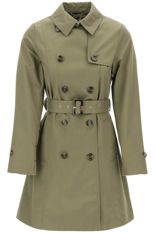 Barbour double-breasted trench coat for - VivaceVenus