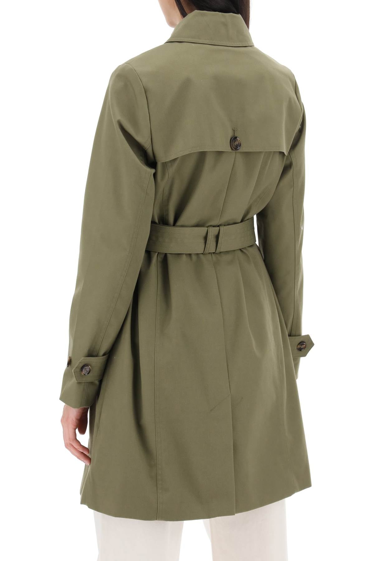 Barbour double-breasted trench coat for - VivaceVenus