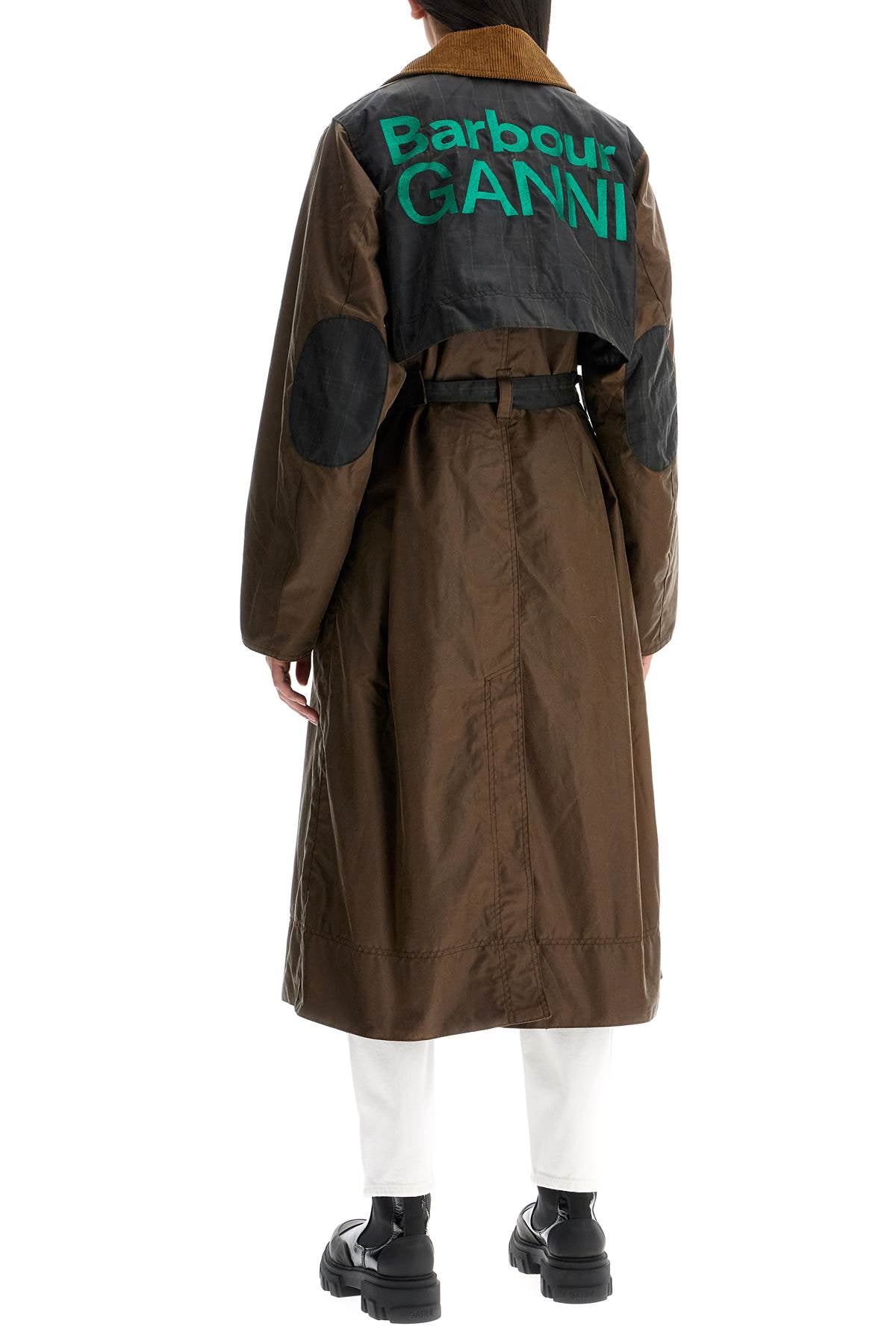 Barbour x Ganni waxed cotton trench coat - VivaceVenus