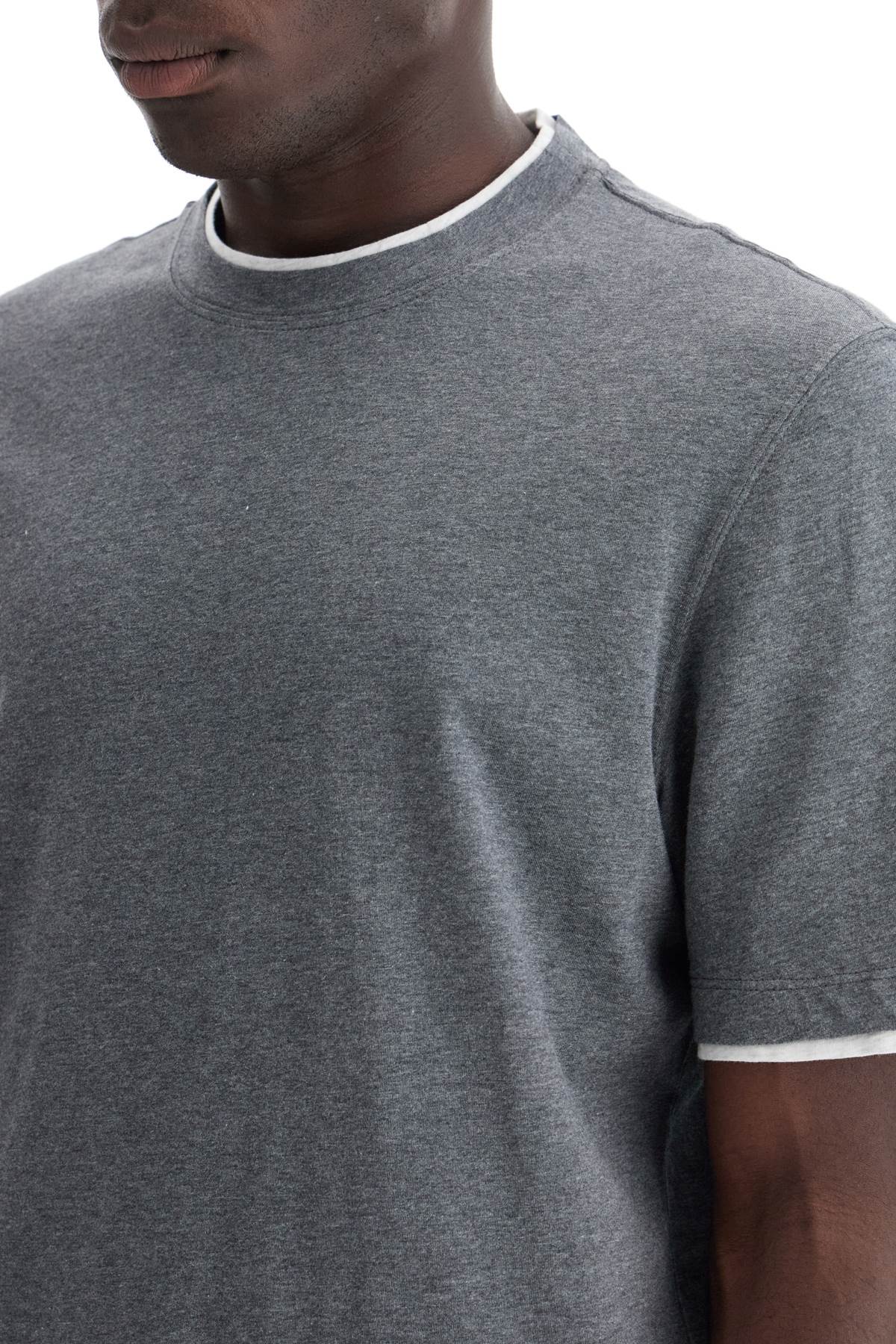 Brunello Cucinelli layered-effect t-shirt