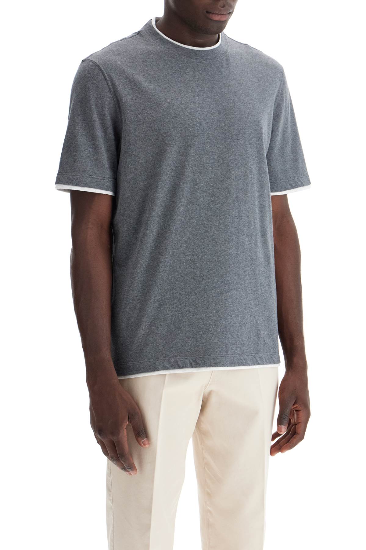 Brunello Cucinelli layered-effect t-shirt