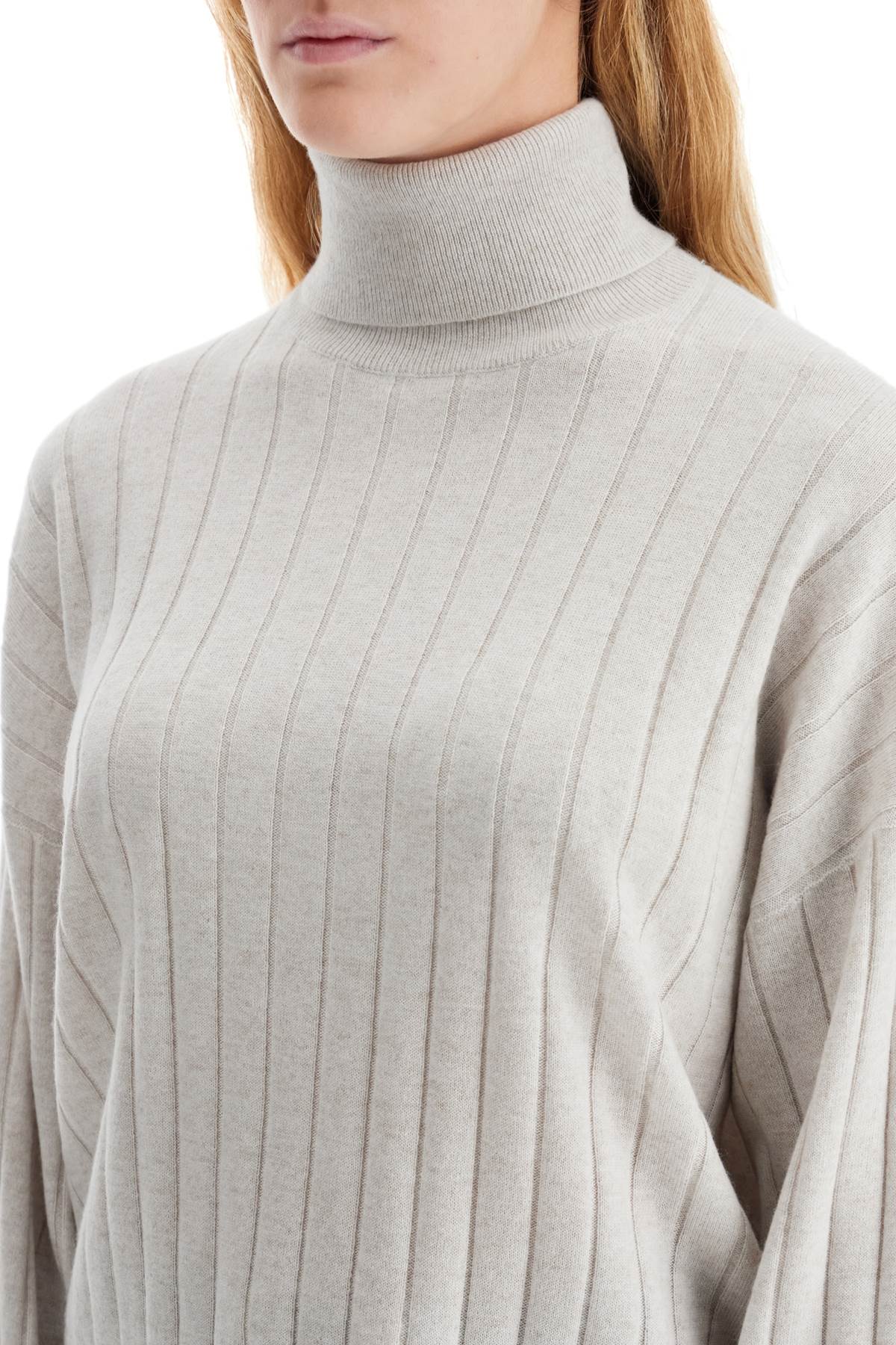 Brunello Cucinelli high-neck cashmere pullover sweater - VivaceVenus