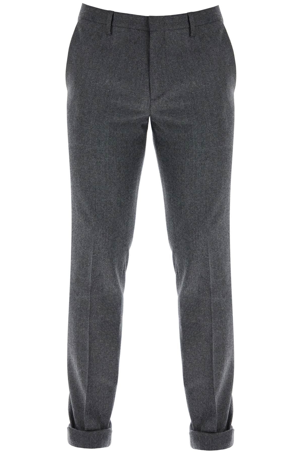 Paul Smith slim fit flannel trousers in eight - VivaceVenus