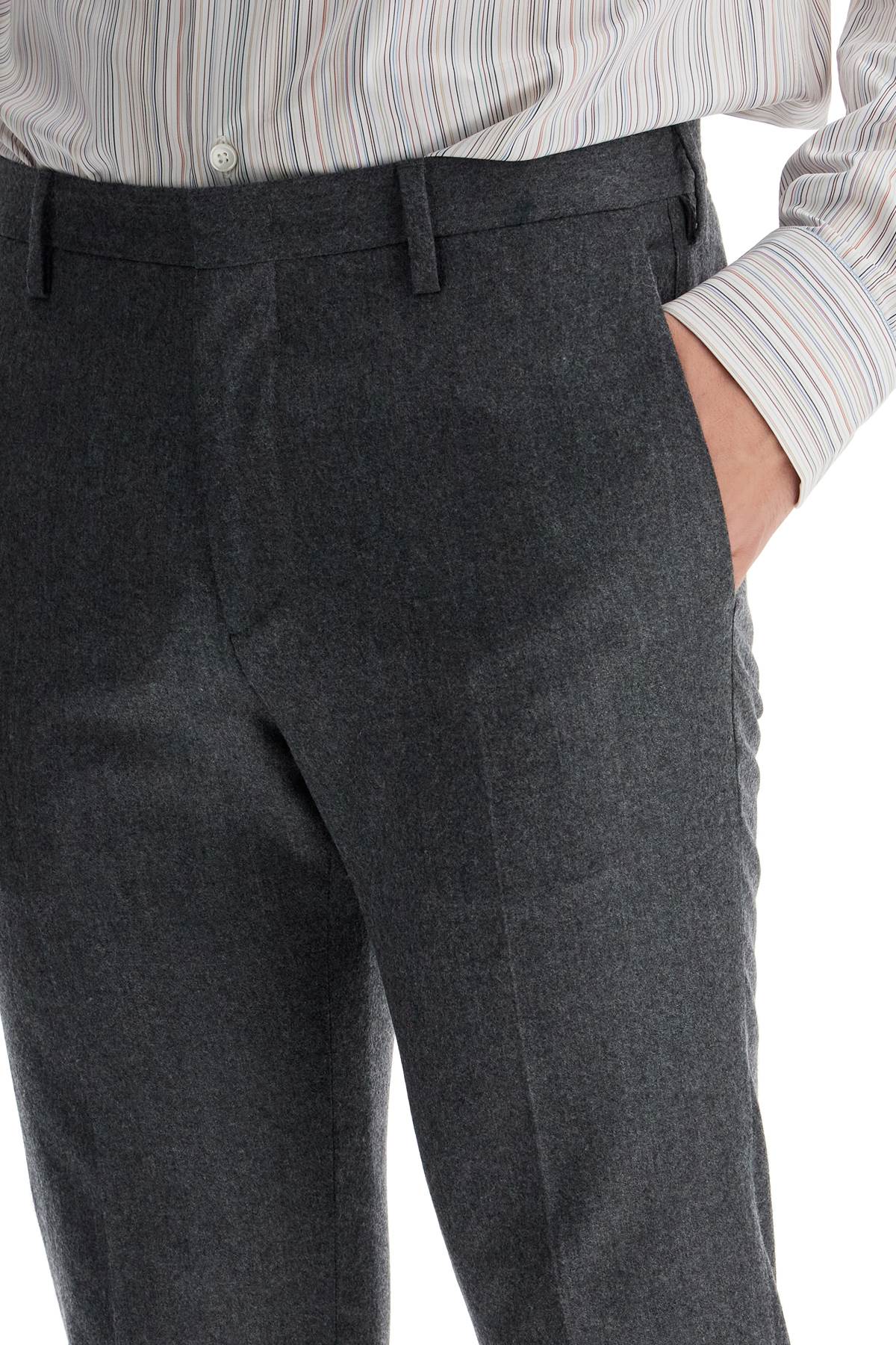 Paul Smith slim fit flannel trousers in eight - VivaceVenus