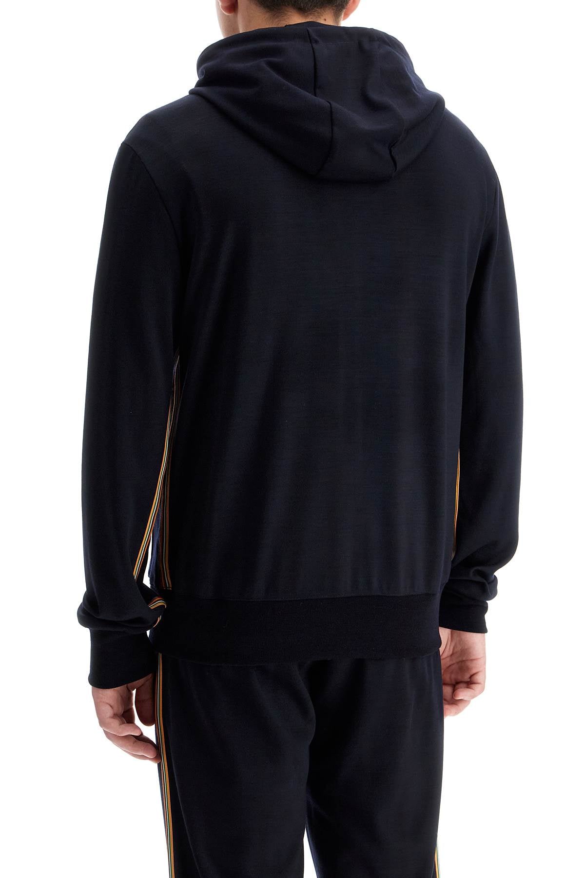 Paul Smith wool jersey zip-up sweatshirt with