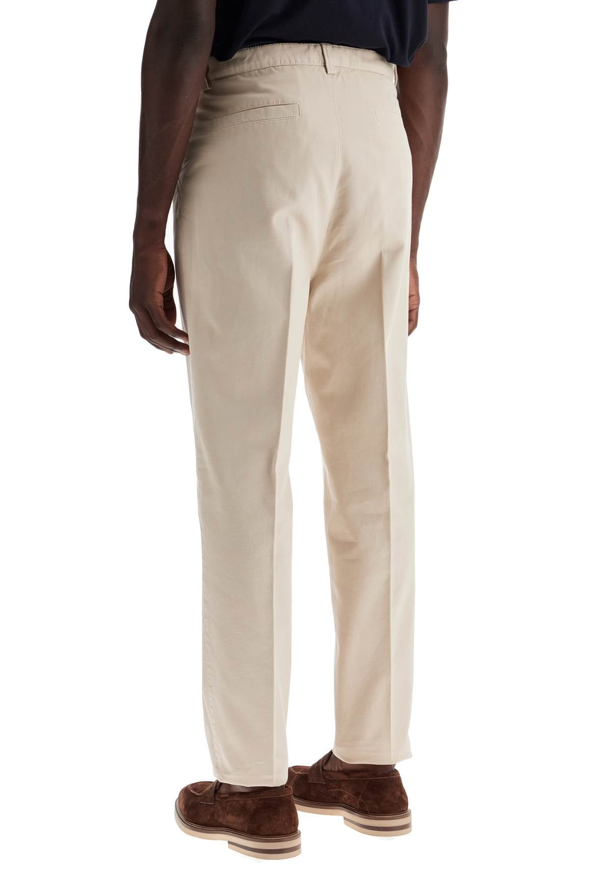 Brunello Cucinelli twill gabardine trousers with garment - VivaceVenus