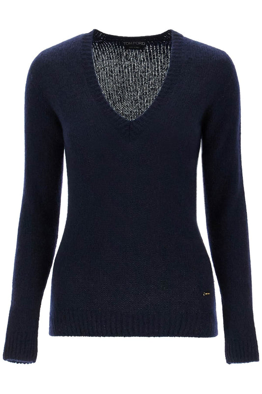 Tom Ford regular fit v-neck pullover sweater. - VivaceVenus