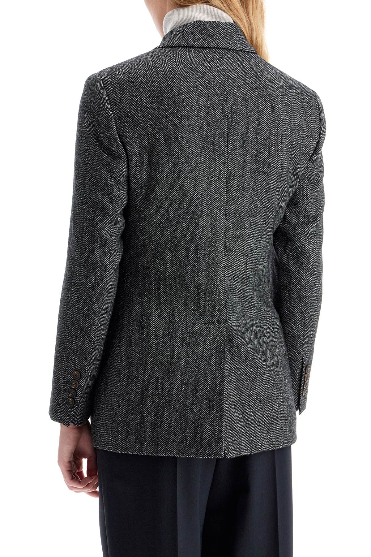 Brunello Cucinelli 'chevron wool carded techno jacket' - VivaceVenus