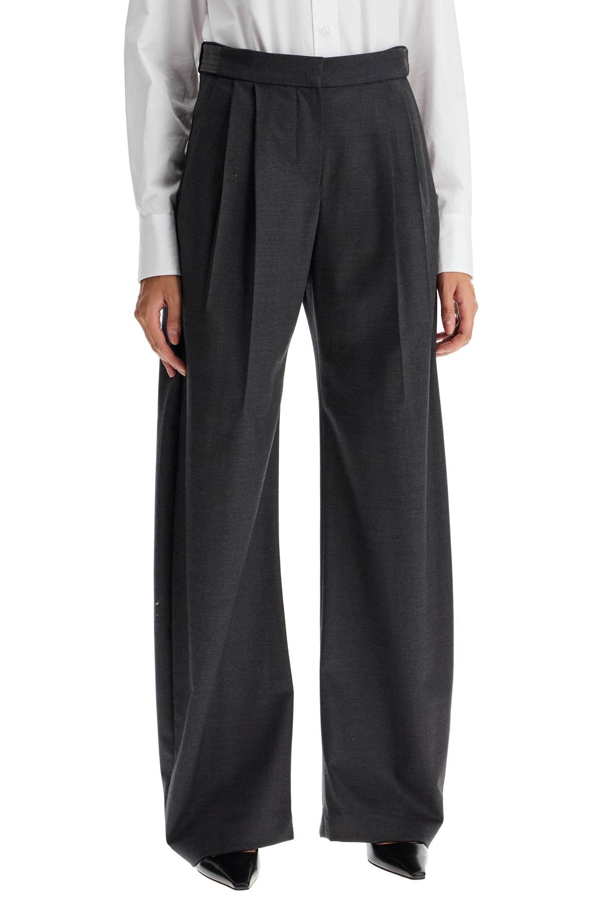 Brunello Cucinelli stretch wool trousers for men/w - VivaceVenus