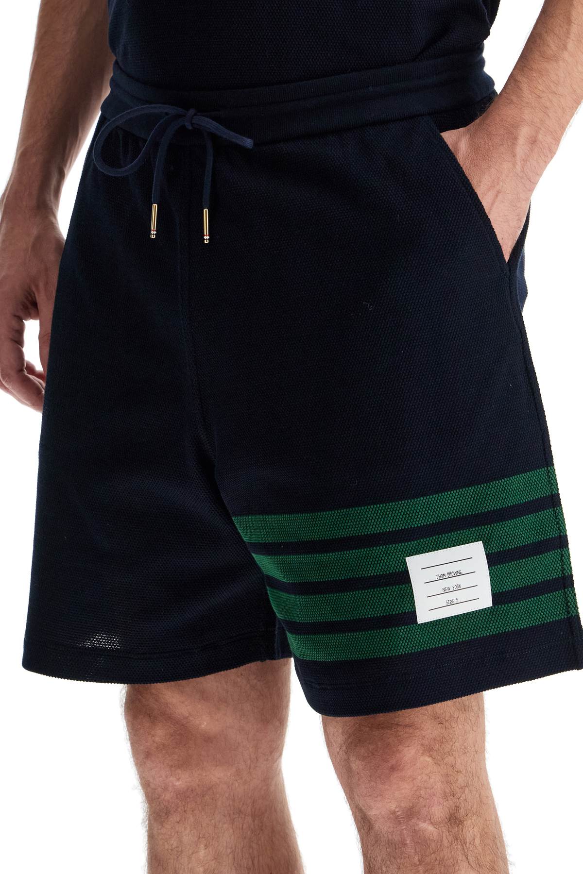 Thom Browne 4-bar cotton bermuda shorts - VivaceVenus