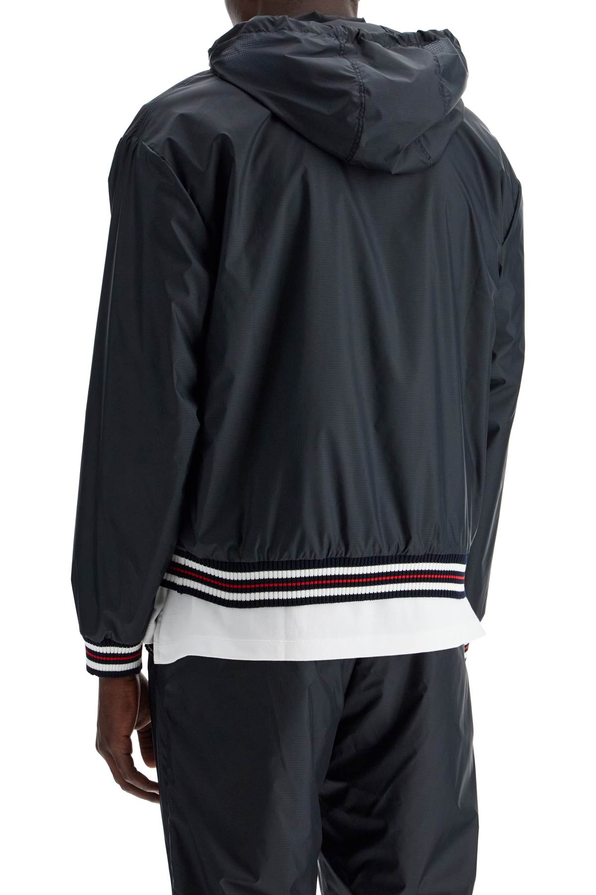 Thom Browne windbreaker jacket in ripstop fabric